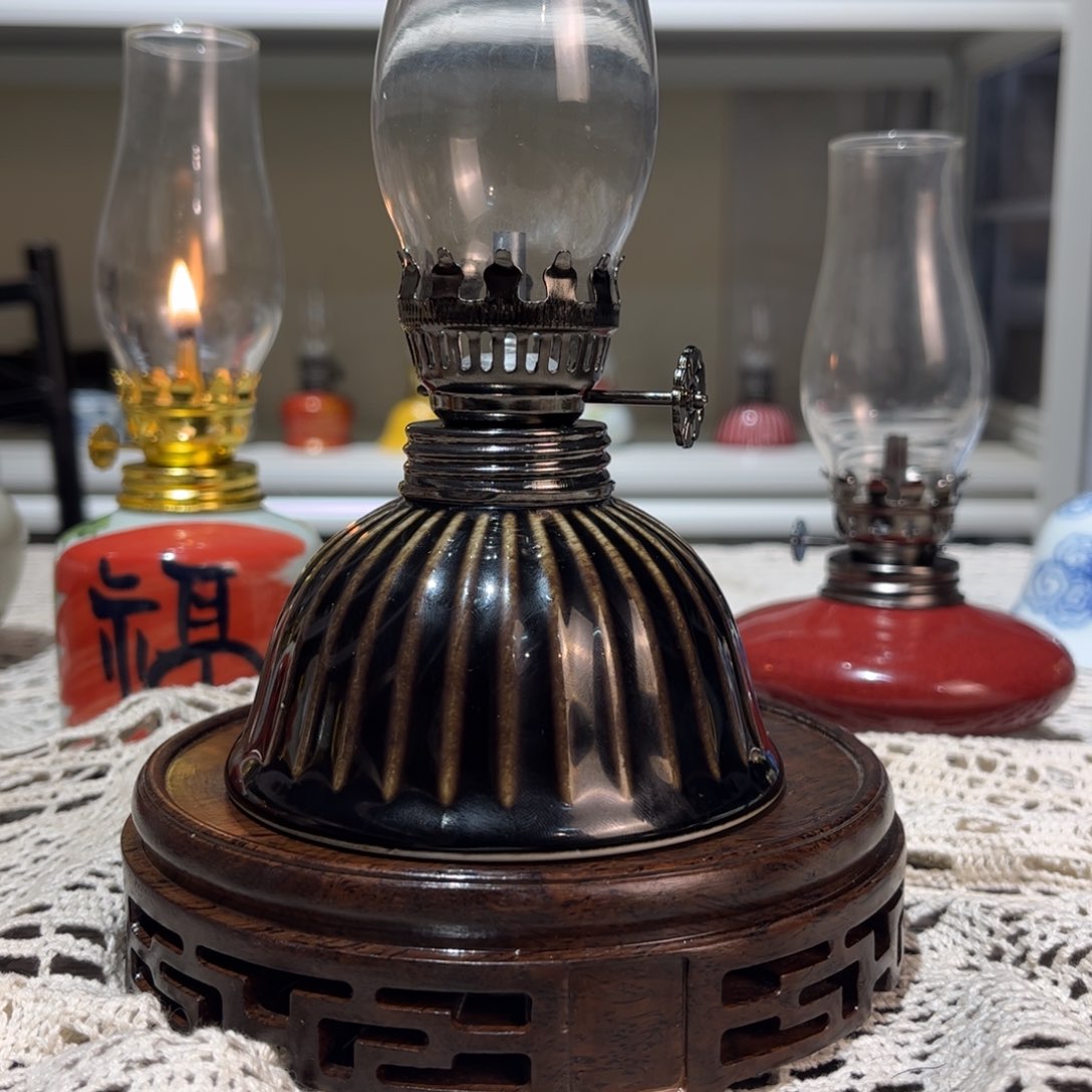 摆件景德镇陶瓷香薰灯