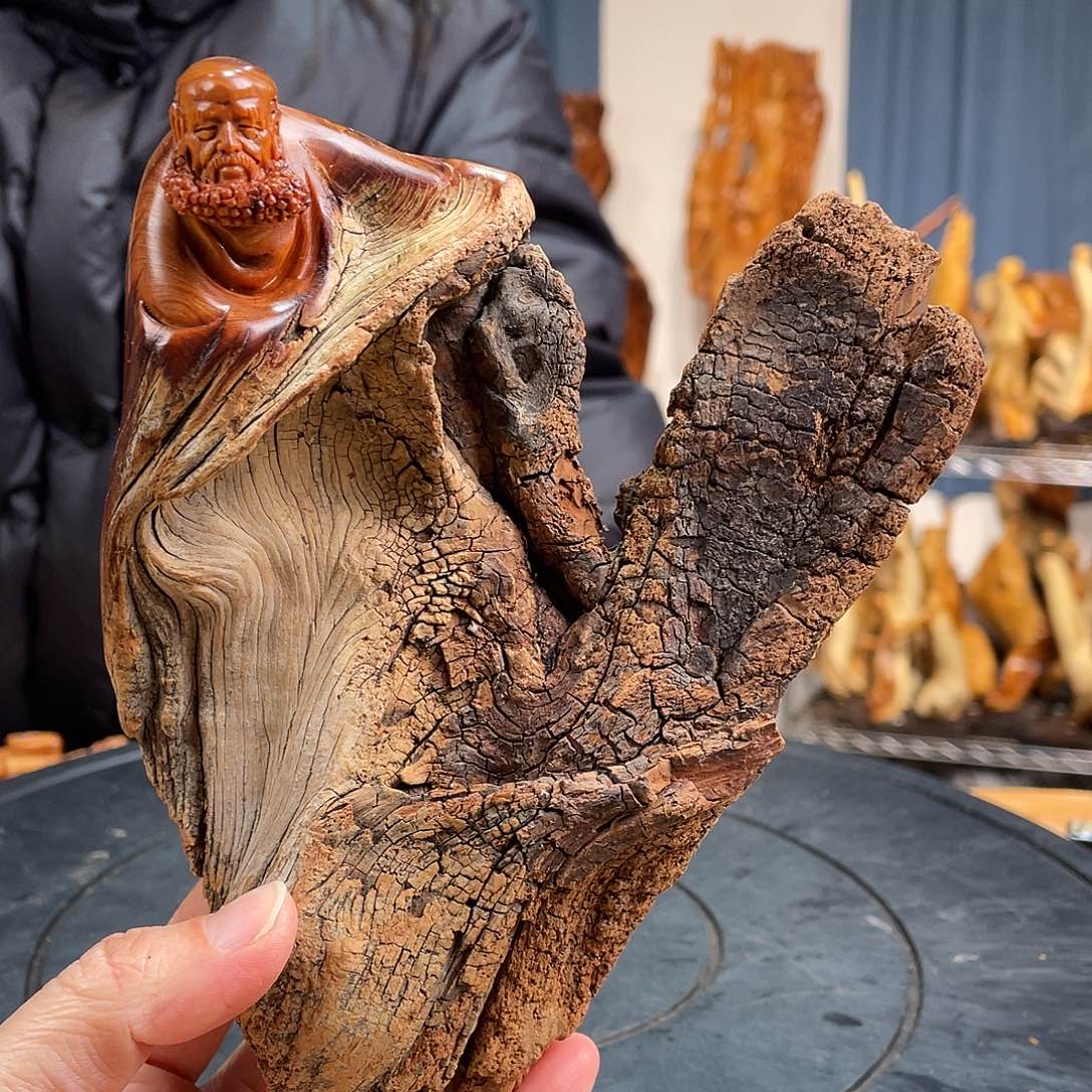 柏木（崖柏）手把件