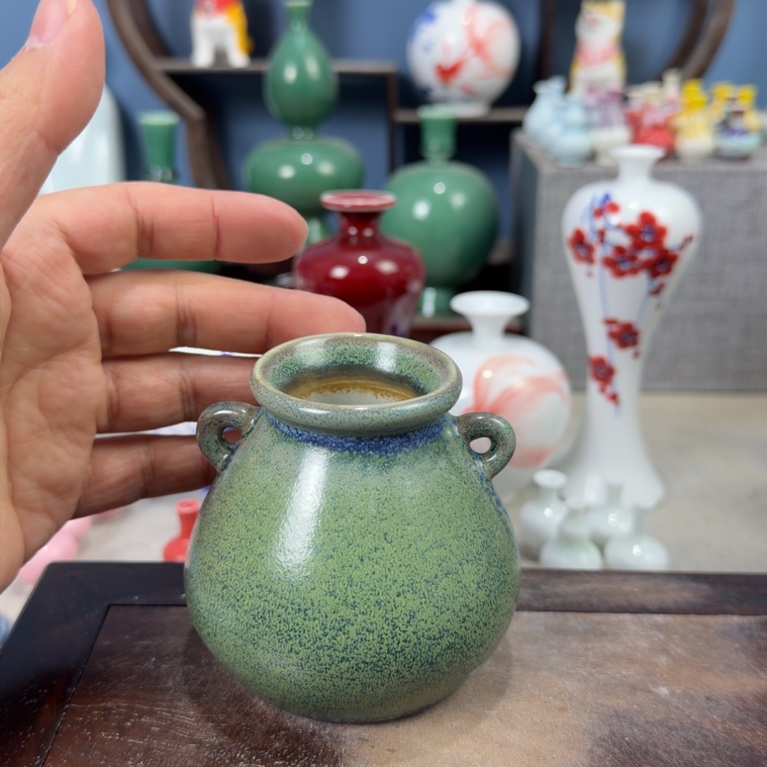 陶瓷手工小花器摆件