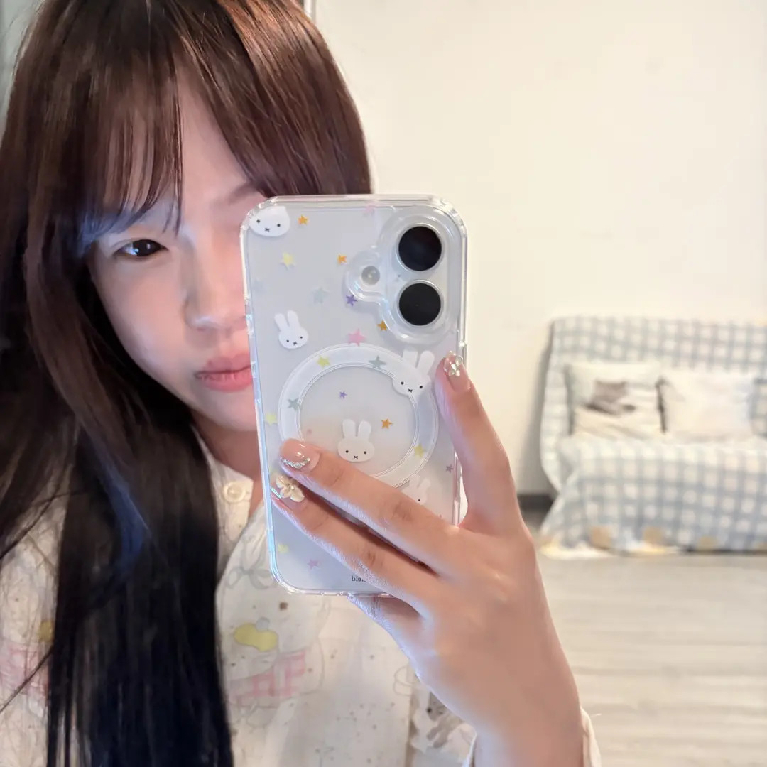 可爱兔兔适用苹果16iPhone17promax/15/14pro/13/12/11磁吸手机壳