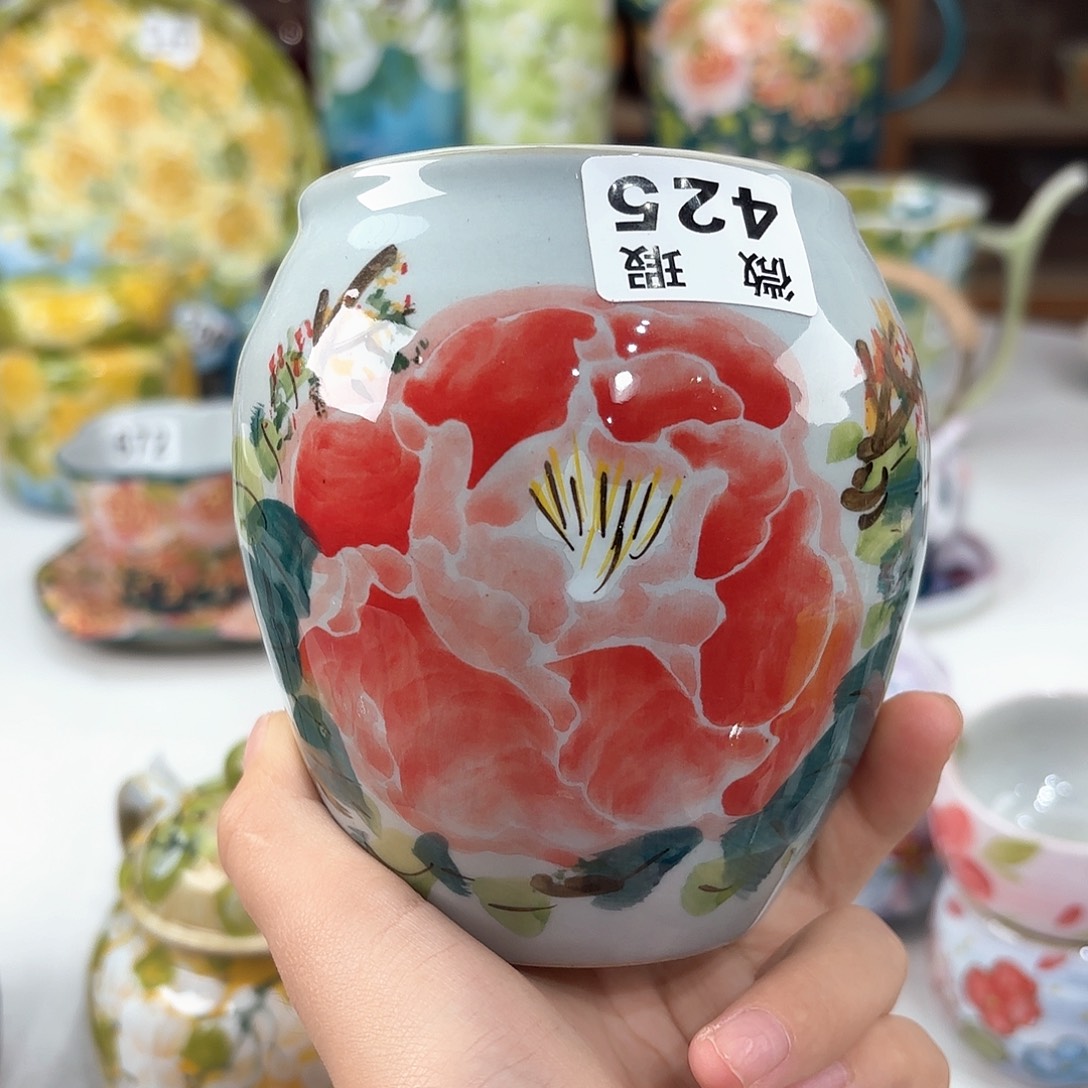 景德镇手绘高温釉下彩陶瓷茶具