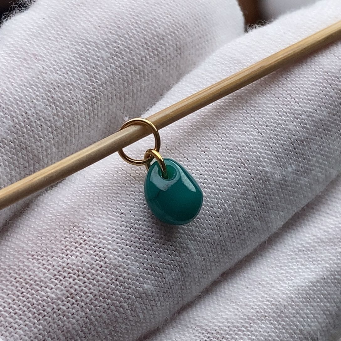 绿松石18K金镶嵌绿松石配饰