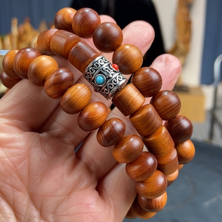 柏木（崖柏）乌****线手串3串