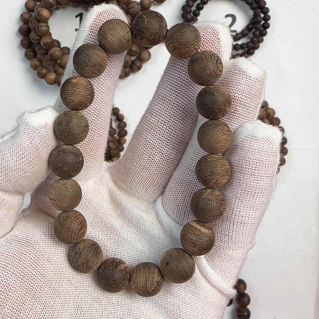 沉香手串1.1超高油脂文莱蛇皮纹沉香手串