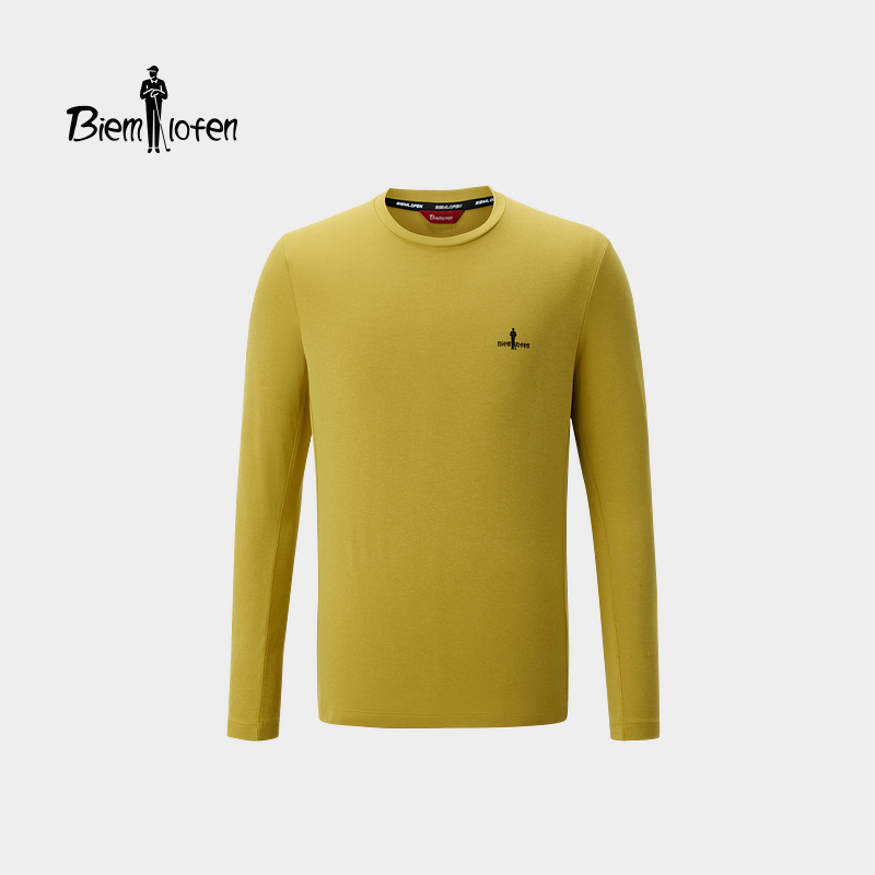 【26新品首发】比音勒芬2026春季新款男士防晒吸湿速干长袖圆领T恤