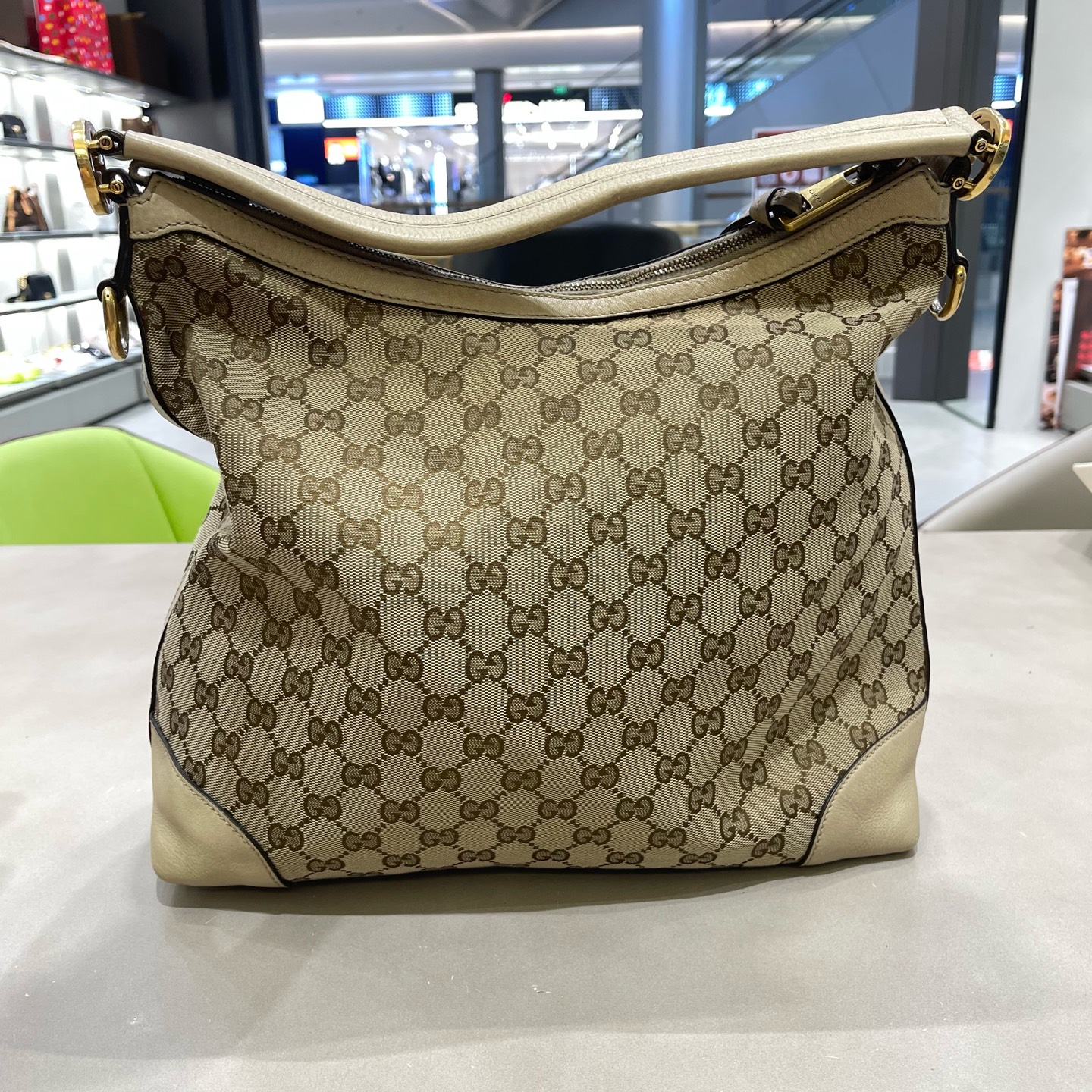 95新 GUCCI/古驰 印花 Ophidia帆布拼皮流浪包G13-9