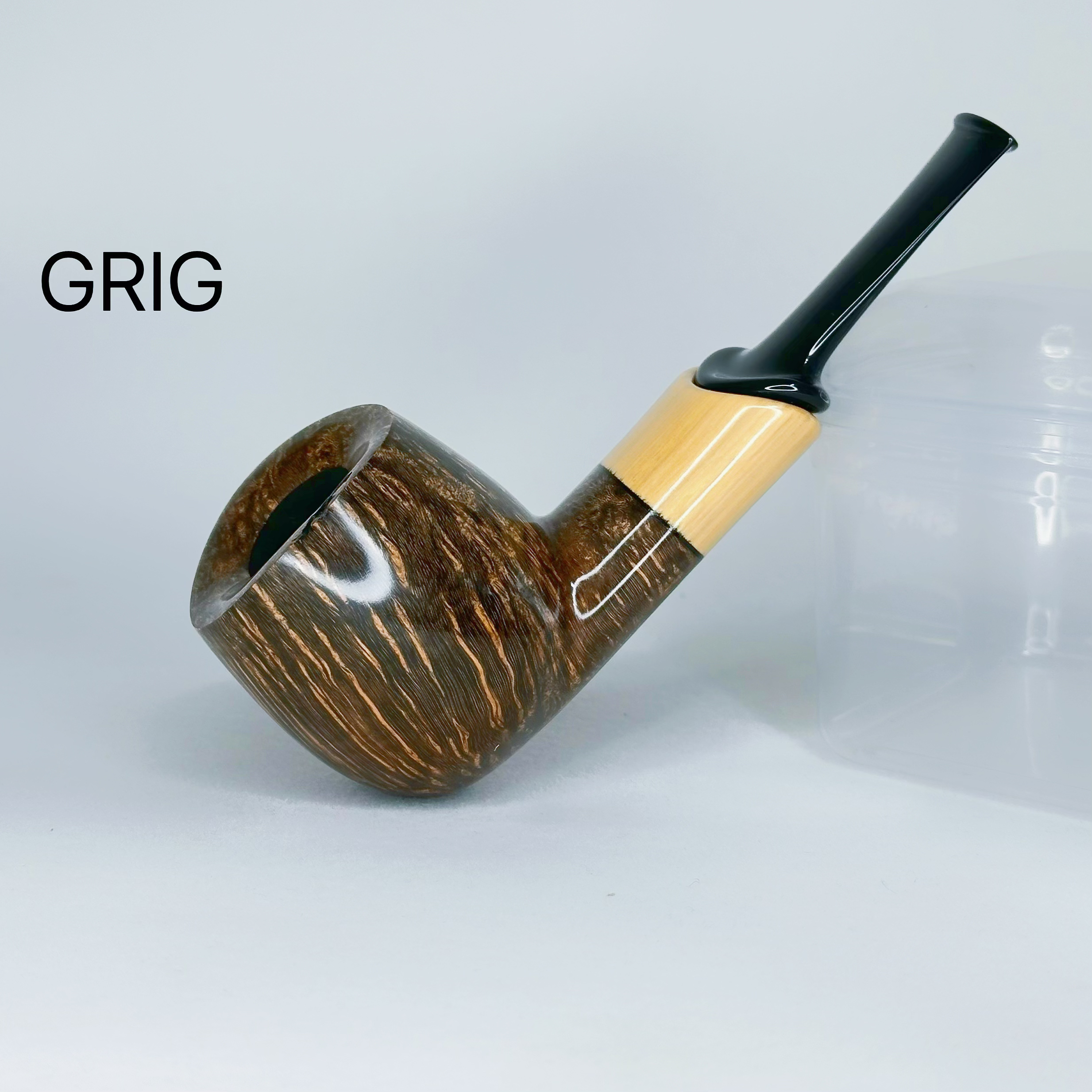 俄罗斯格里磁吸烟斗GRIG石楠木手工烟斗 弯形烟斗