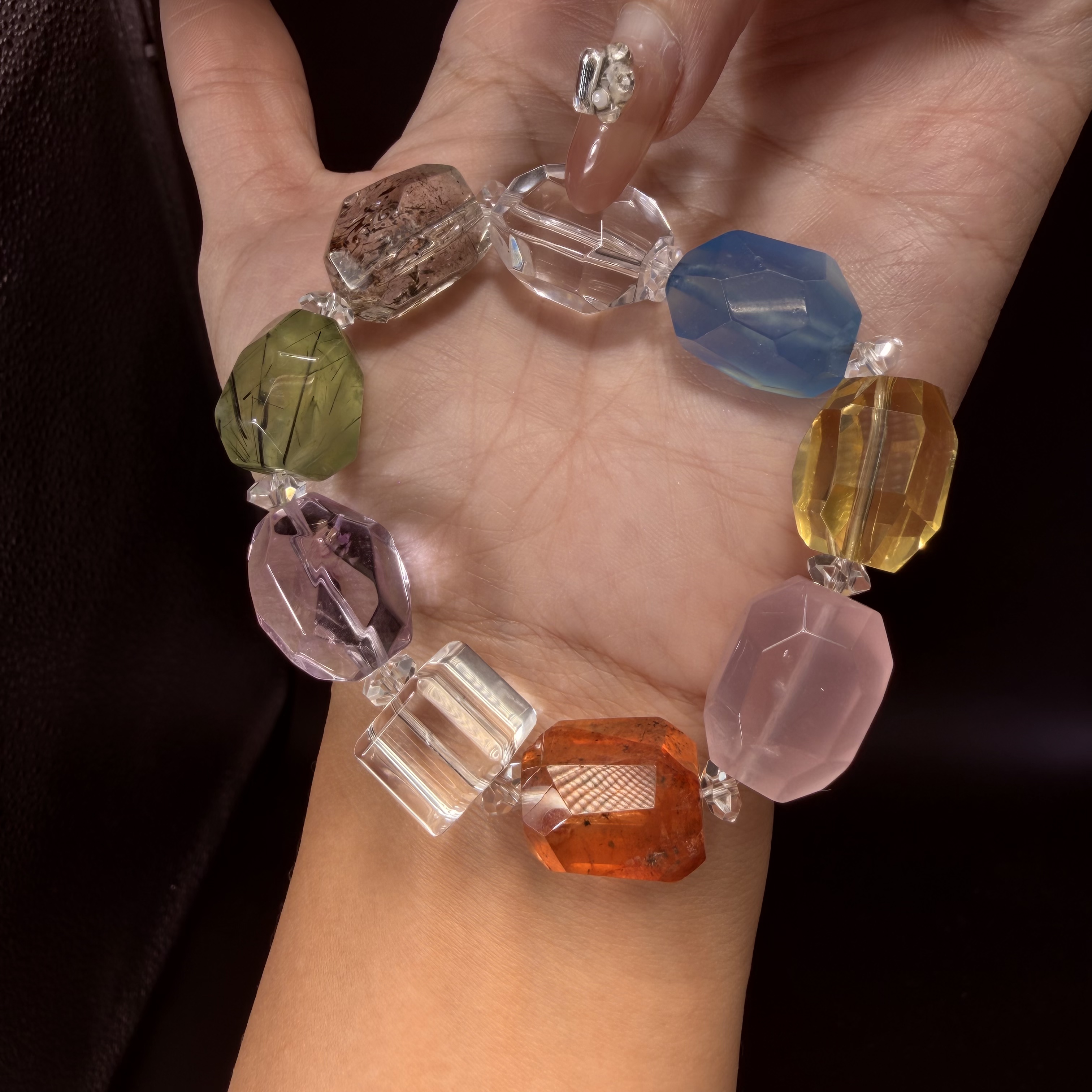 天然水晶多宝diy手串链接多样性发一