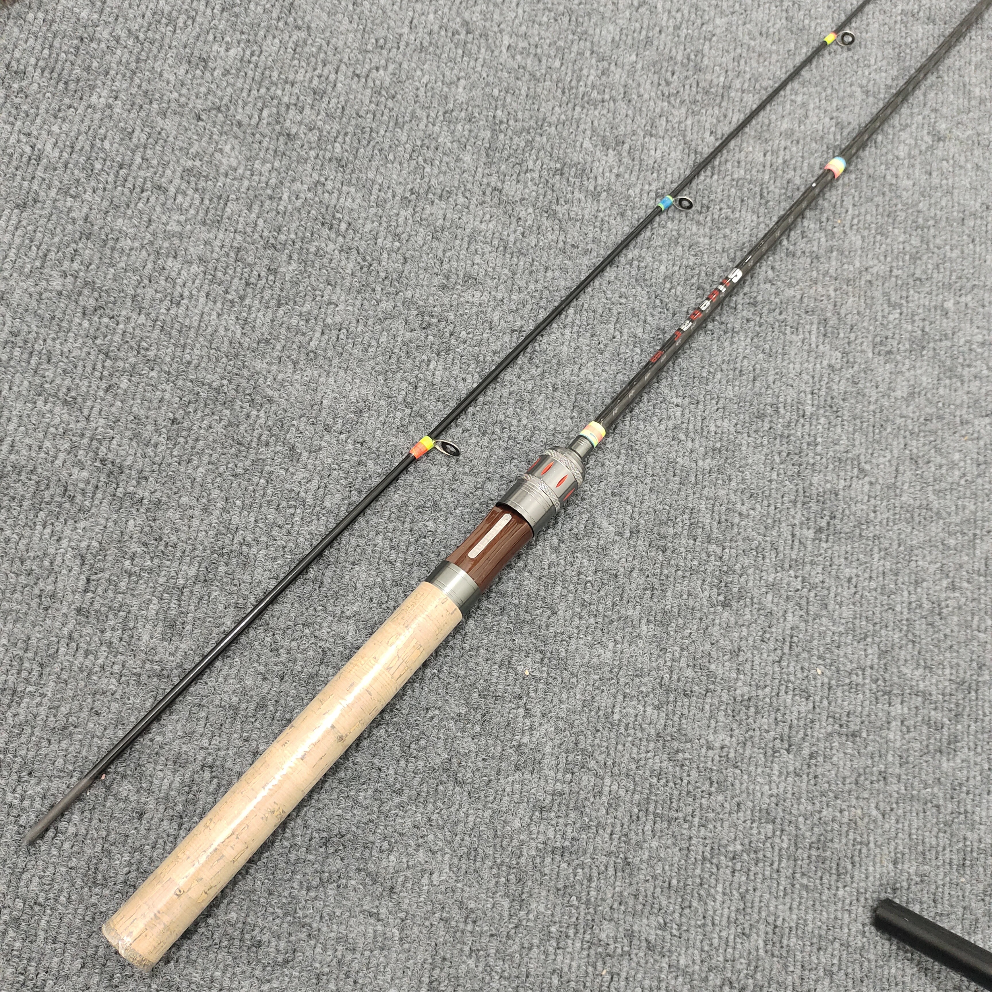 马口L调可路滑加长软木握把高碳路亚竿