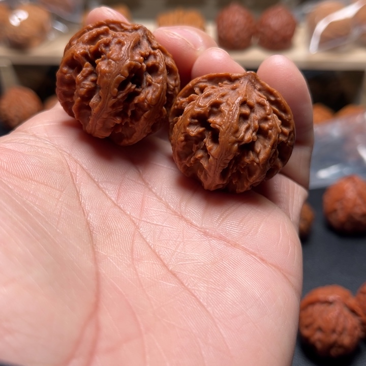 长***猫把件文玩核桃1116