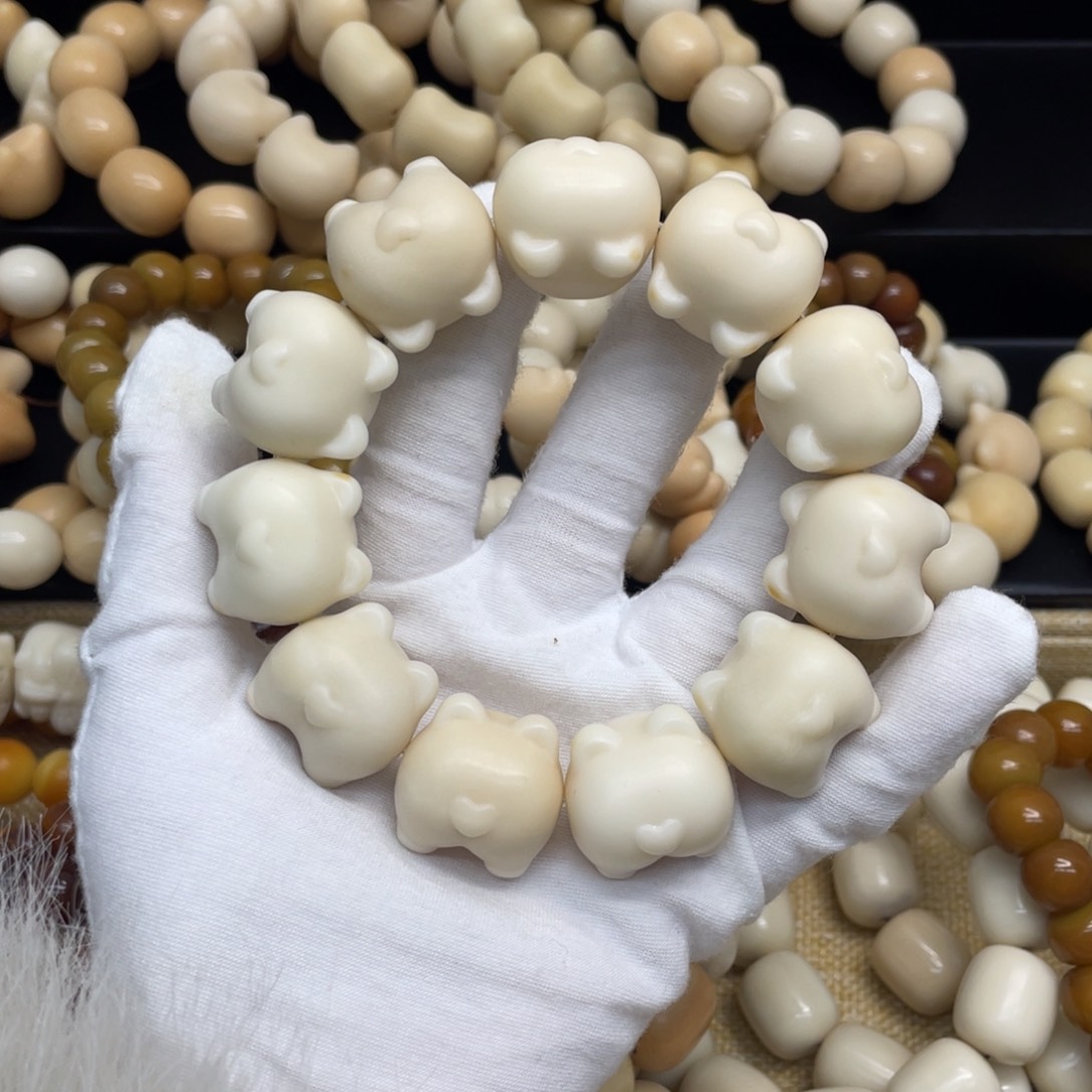 菩提根/象牙果吊坠23+干磨牙果柯基990