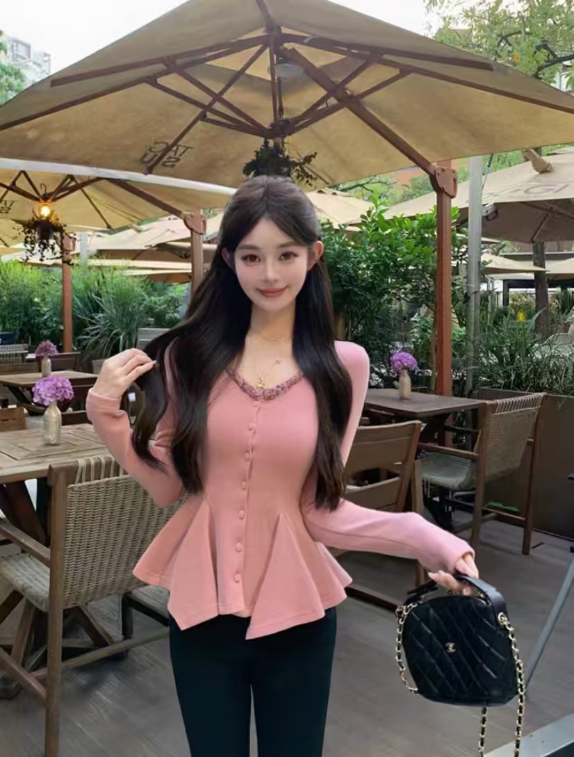 大码修身显瘦方领长款大码T恤圆领上衣21400