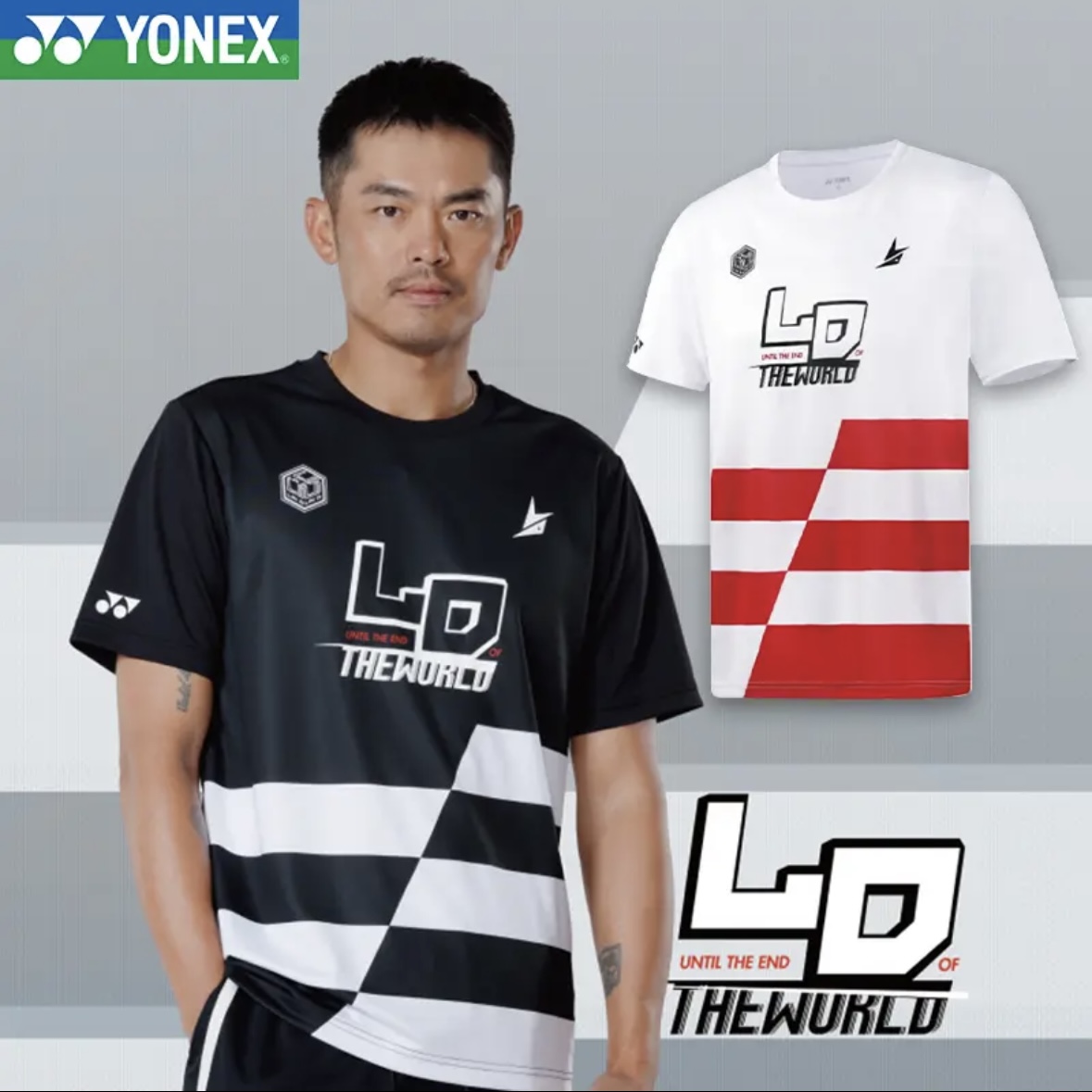 YONEX/尤尼克斯25年新款林丹系列羽毛球服 短袖短裤速干10098LDCR