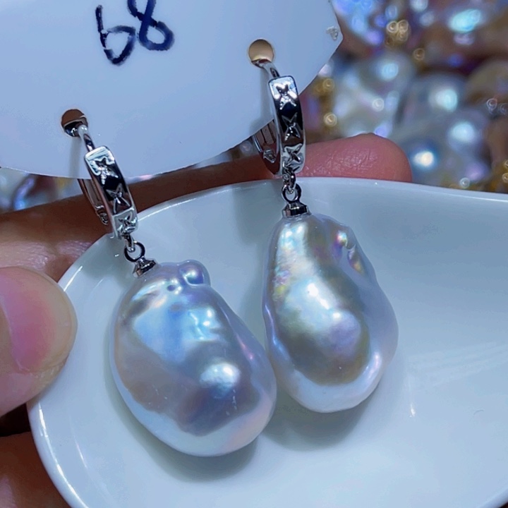 未镶嵌耳饰淡水珍珠