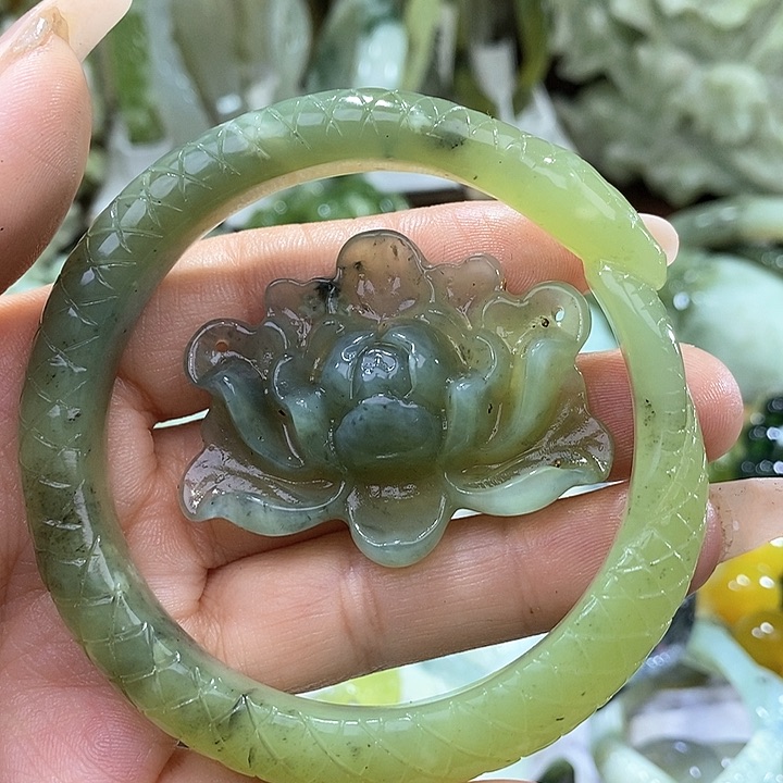 岫玉岫玉58口径未镶嵌