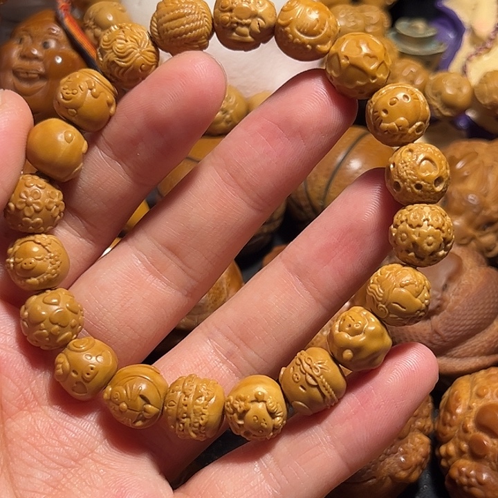 橄榄核手串/手链猴头12卡通夺宝