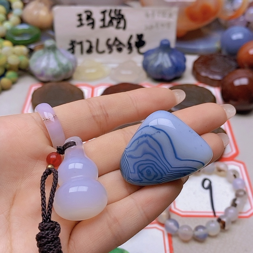 【闪购商品】未镶嵌玛瑙/玉髓珠宝半成品╰****╯