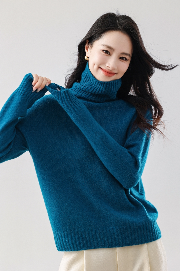 【软黄金】Musley Queen2025秋冬新款100%山羊绒高领羊绒衫JC08-825