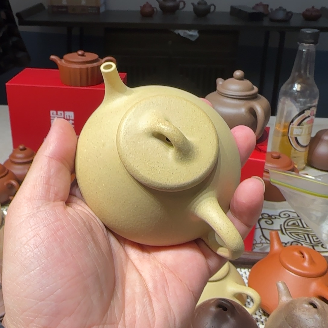 紫砂茶壶本绿石瓢