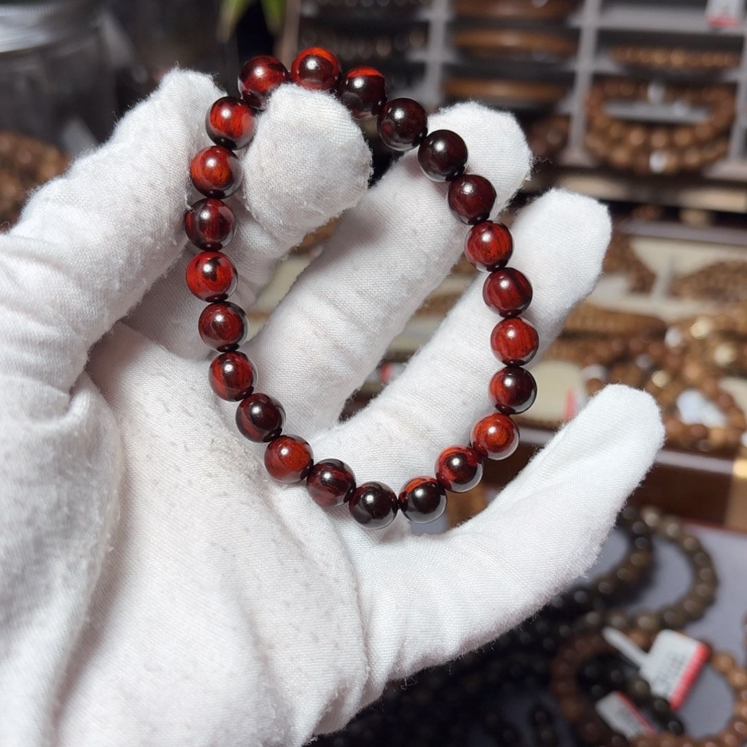 手串/手链小叶紫檀火焰纹8mm手串