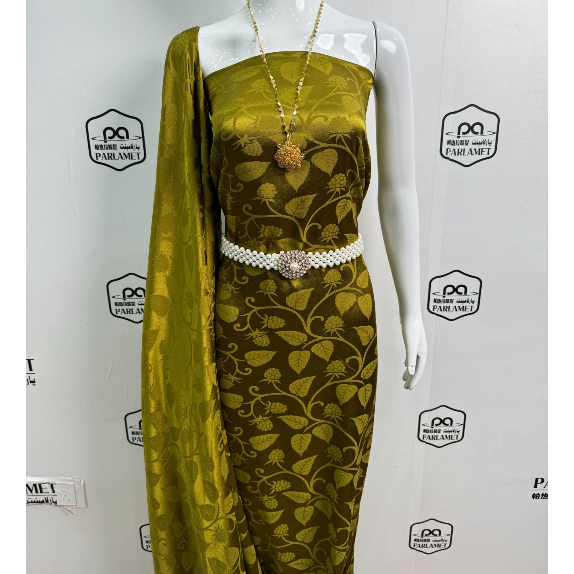 【PARLAMET】E-1 印花纹连衣裙面料پاختا يپەك ئىنگلشىم