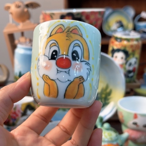炉景德镇釉下手绘陶瓷 