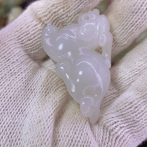 和田玉（白玉）挂件未镶嵌