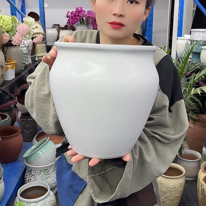 24×27 -粗陶花盆有孔-买买买