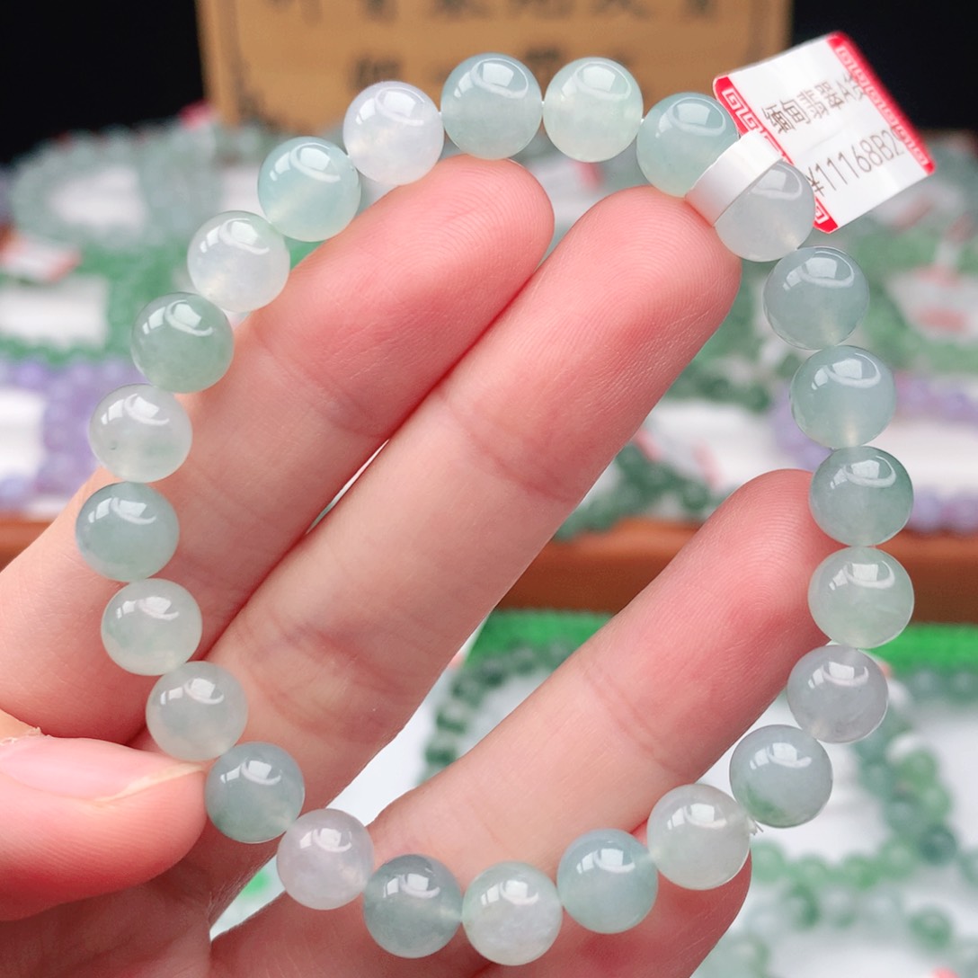 未镶嵌翡翠手链翡翠7.3mm