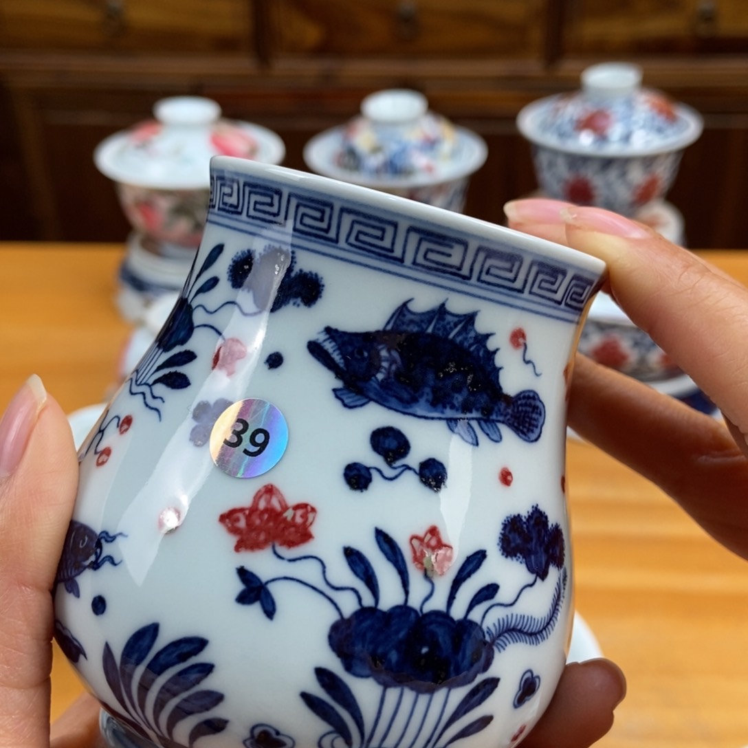 手绘现代茶具非古董