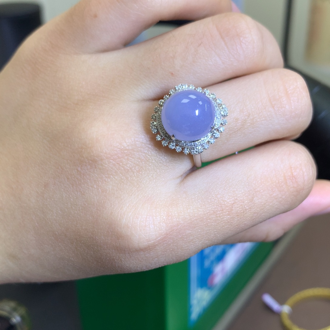 翡翠颈饰18K金镶嵌凤***凌翡翠