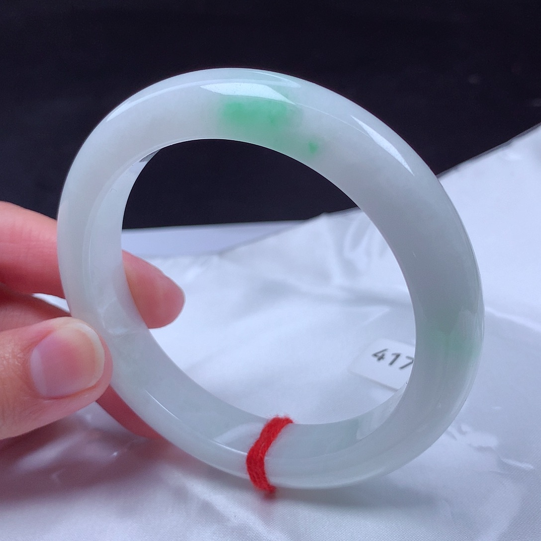 翡翠未镶嵌手镯61圈s41760