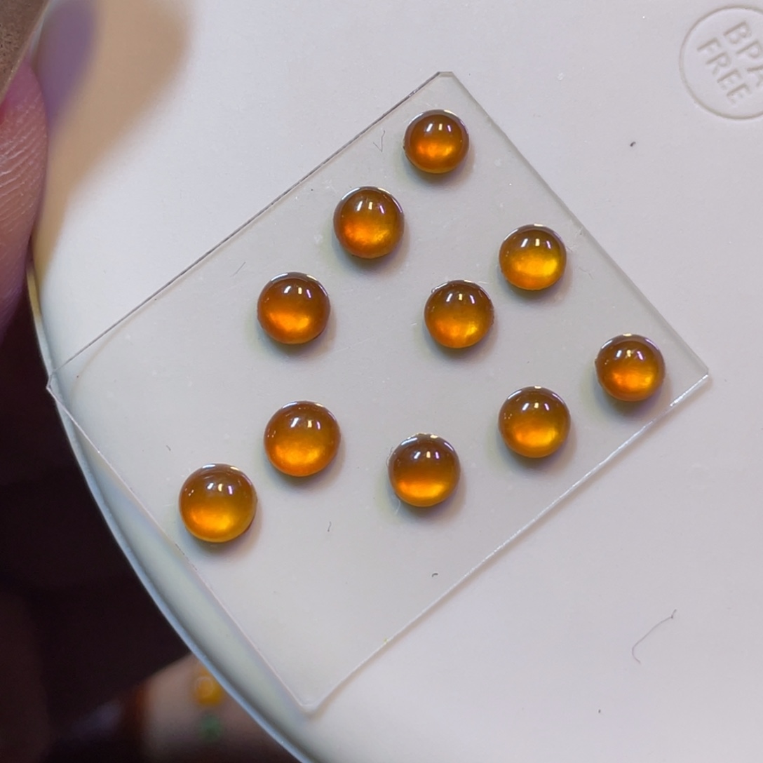 未镶嵌定制翡翠黄翡蛋面