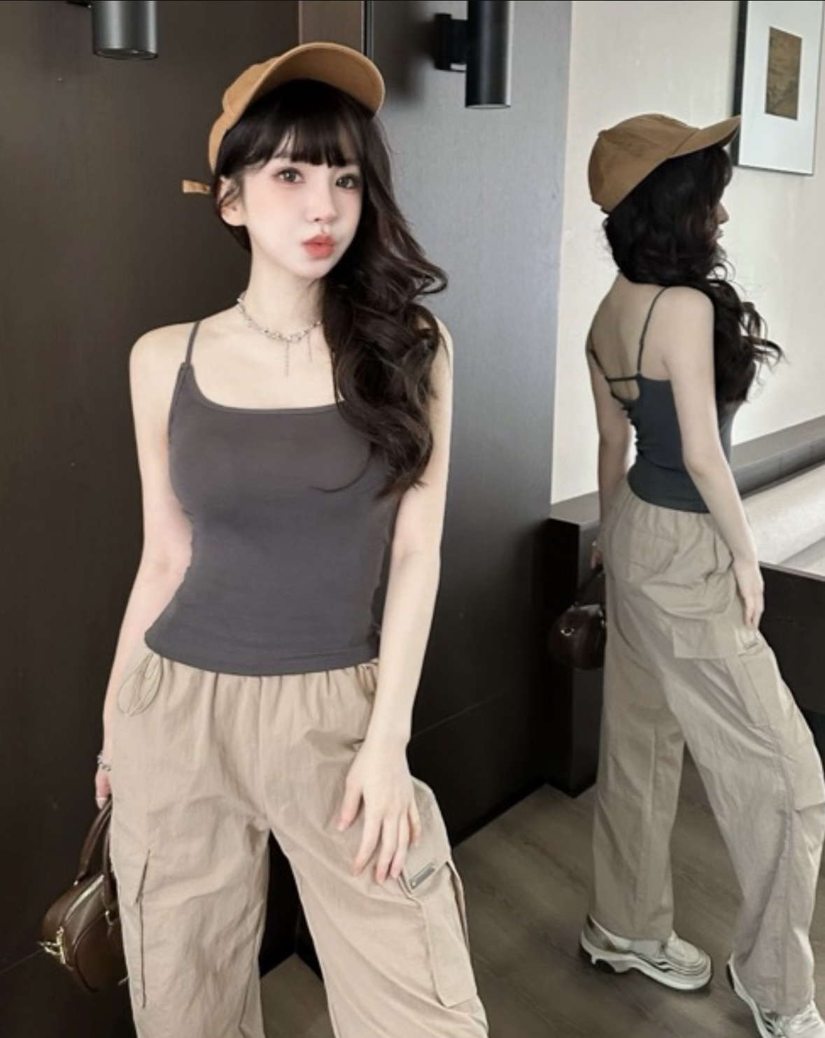 528 纯欲丝棉纯色小背心吊带女夏季新款内搭外