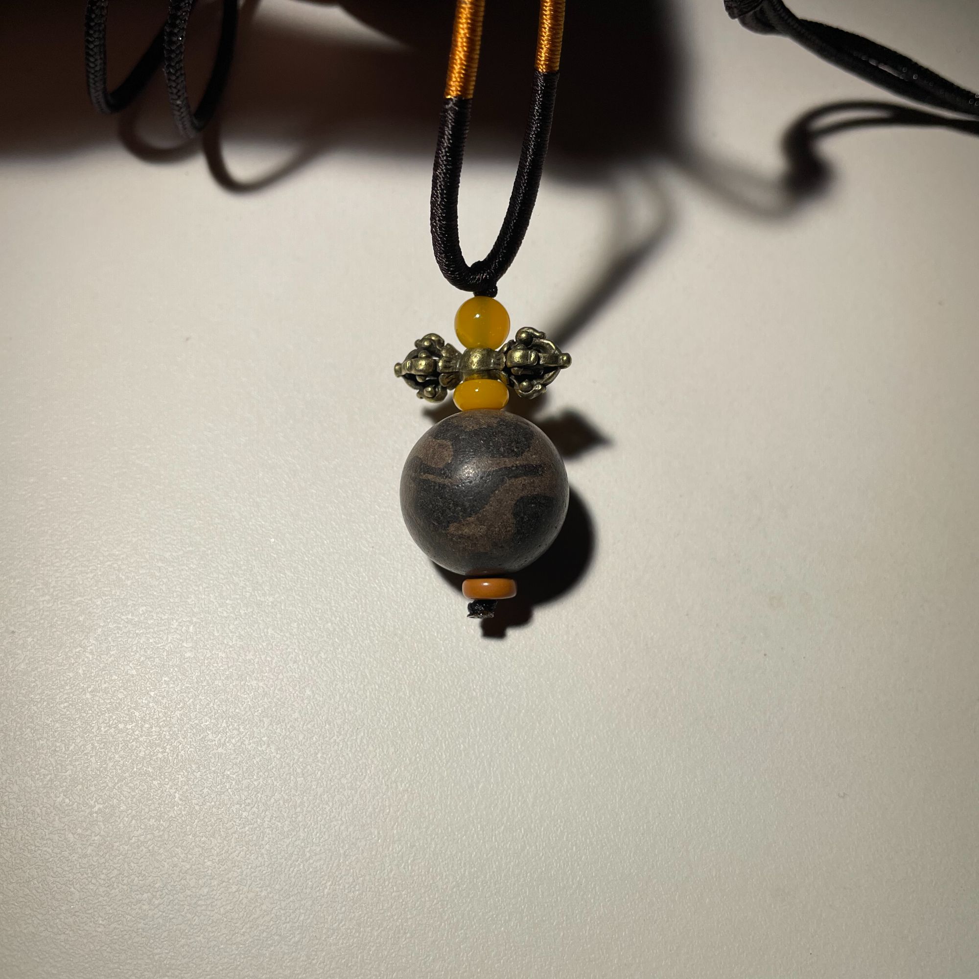 【太极苏合.单珠脖挂】古法合香珠