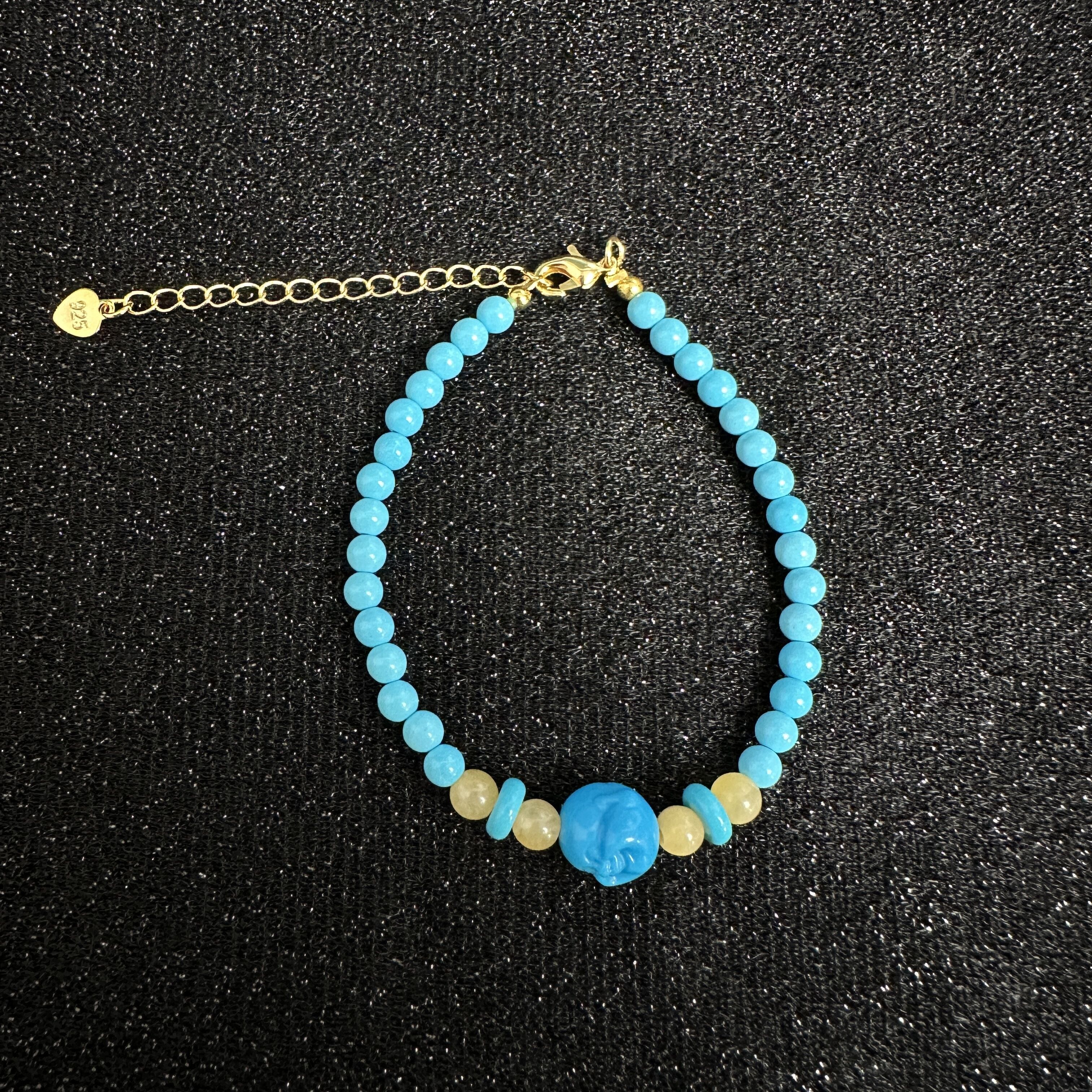 时尚手工编织圆珠用于多彩搭配手串