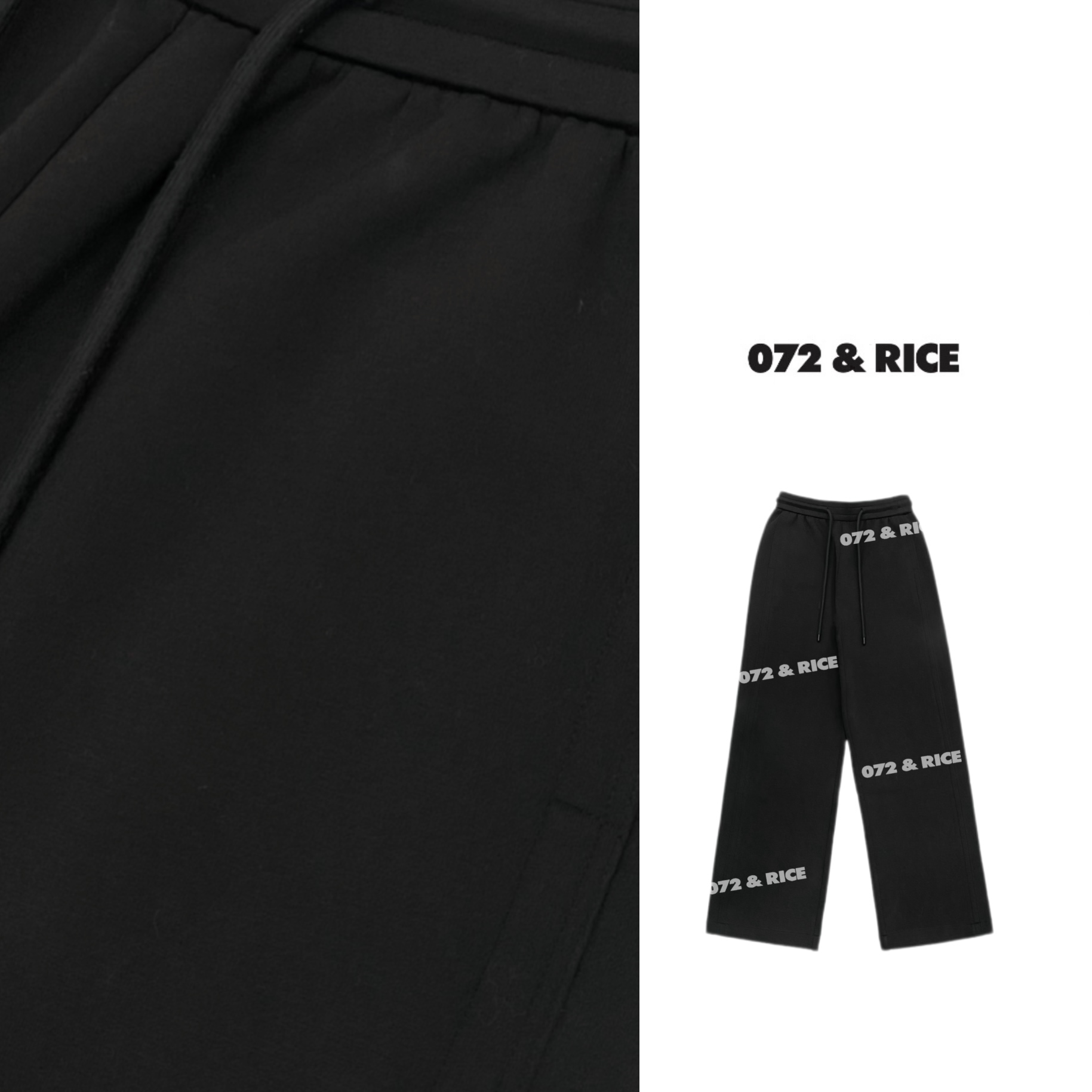 072 & RICE【阿尔法】秋季休闲橡筋腰抽绳长裤 31LK41 FF11