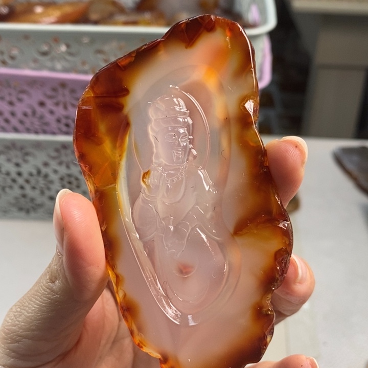 玛瑙/玉髓吊坠(不含链)未镶嵌