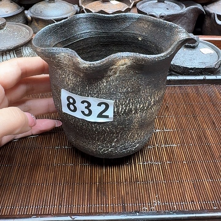 纯手工制作粗陶茶具