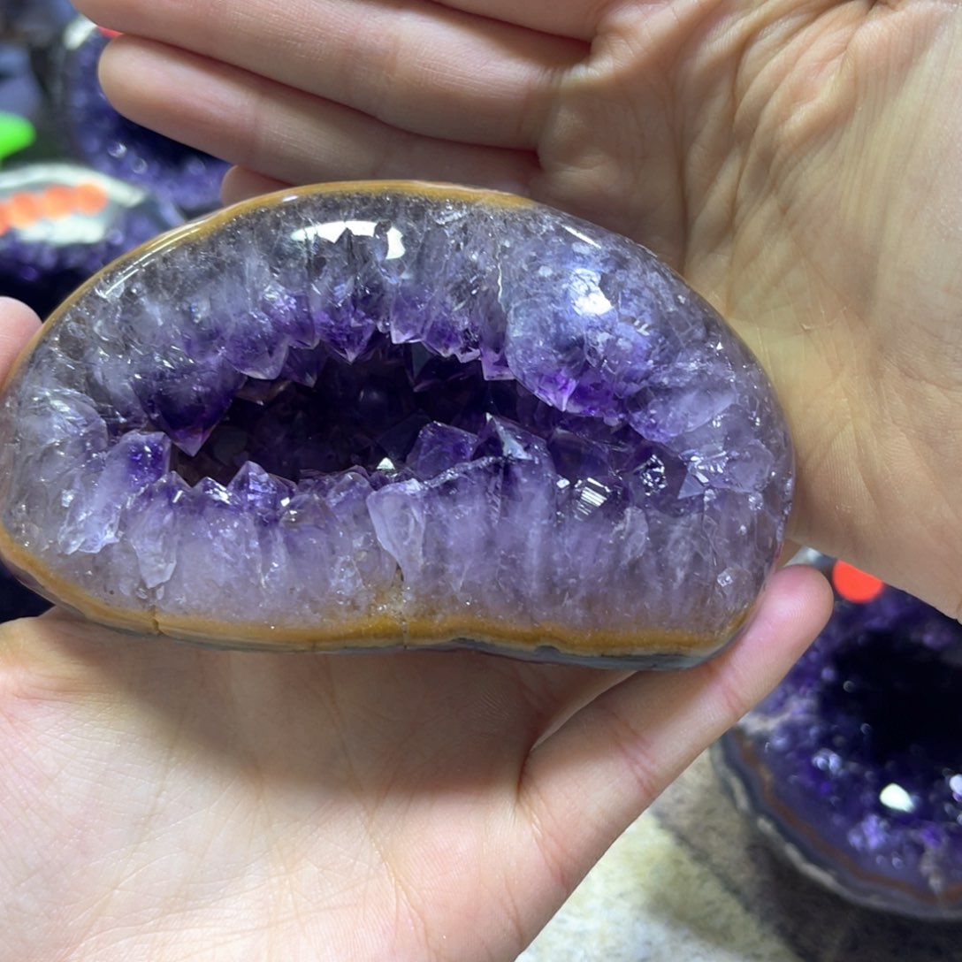 紫晶摆件未镶嵌紫水晶