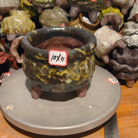 粗陶花盆手工花盆制作