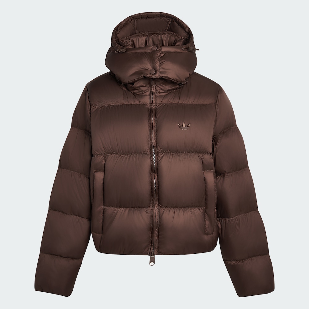AdidasESSENTIALS DOWN PUFFER JACKET保暖600蓬面包羽绒服KG4904