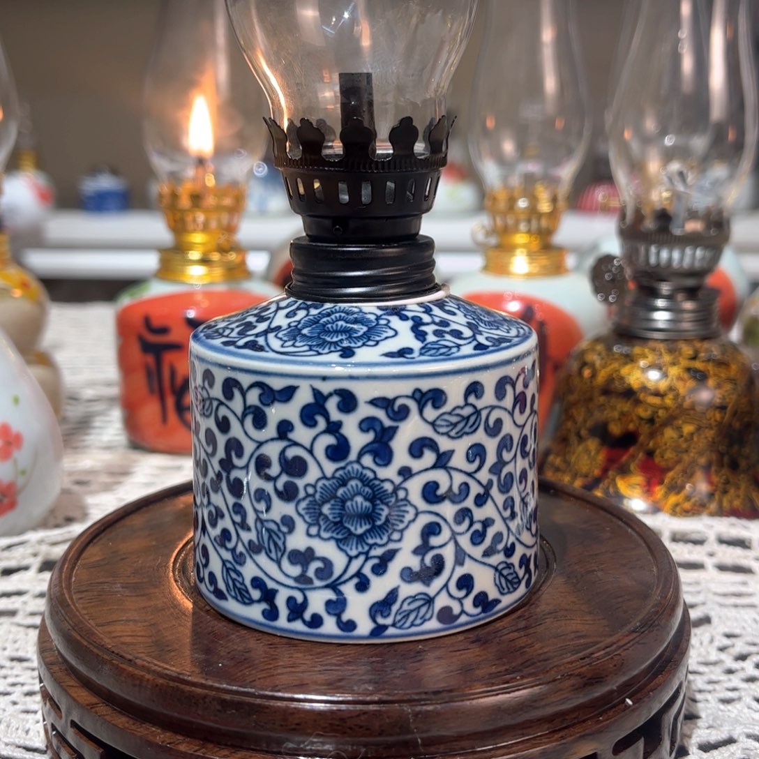 摆件景德镇陶瓷香薰灯