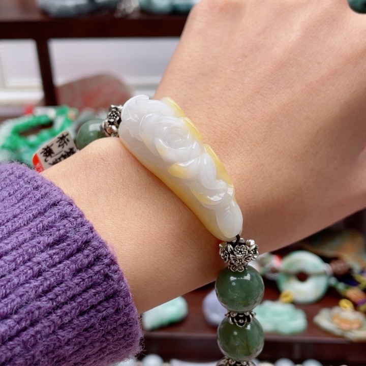 翡翠未镶嵌手链手链