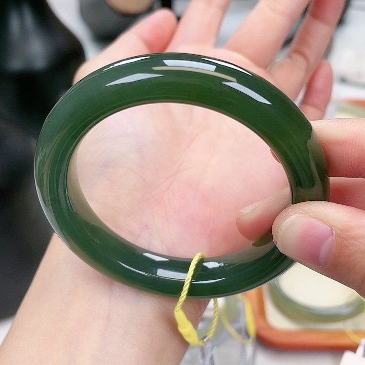 和田玉手镯5455未镶嵌