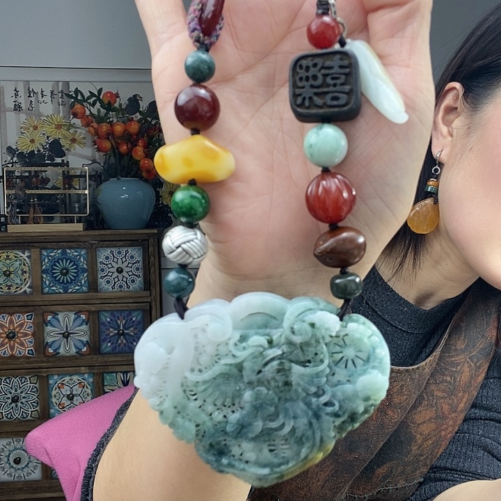 翡翠项链未镶嵌项链