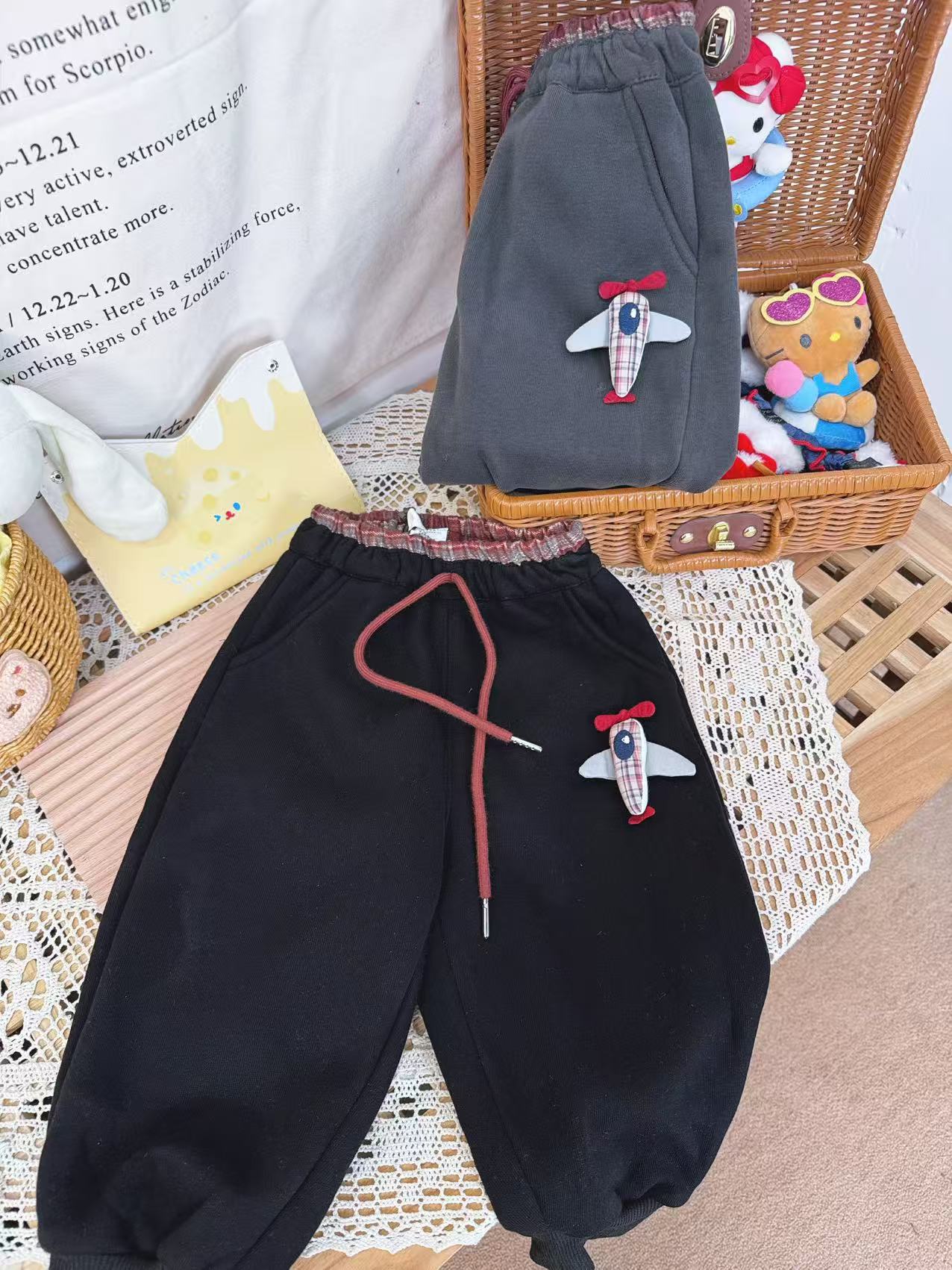 【新疆包邮】秋季新款小童加绒运动裤G352