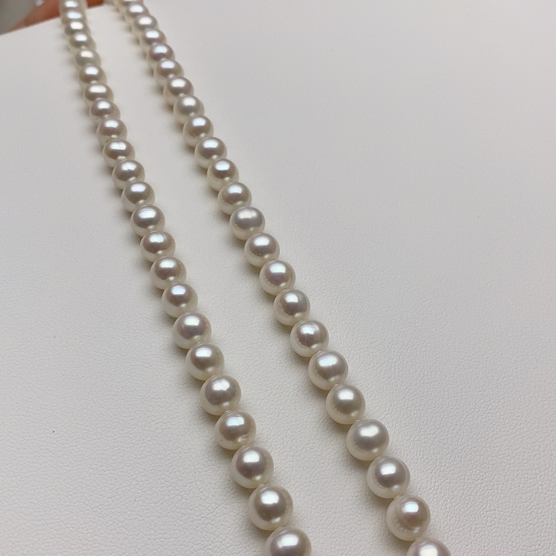 淡水珍珠颈饰银S925镶嵌