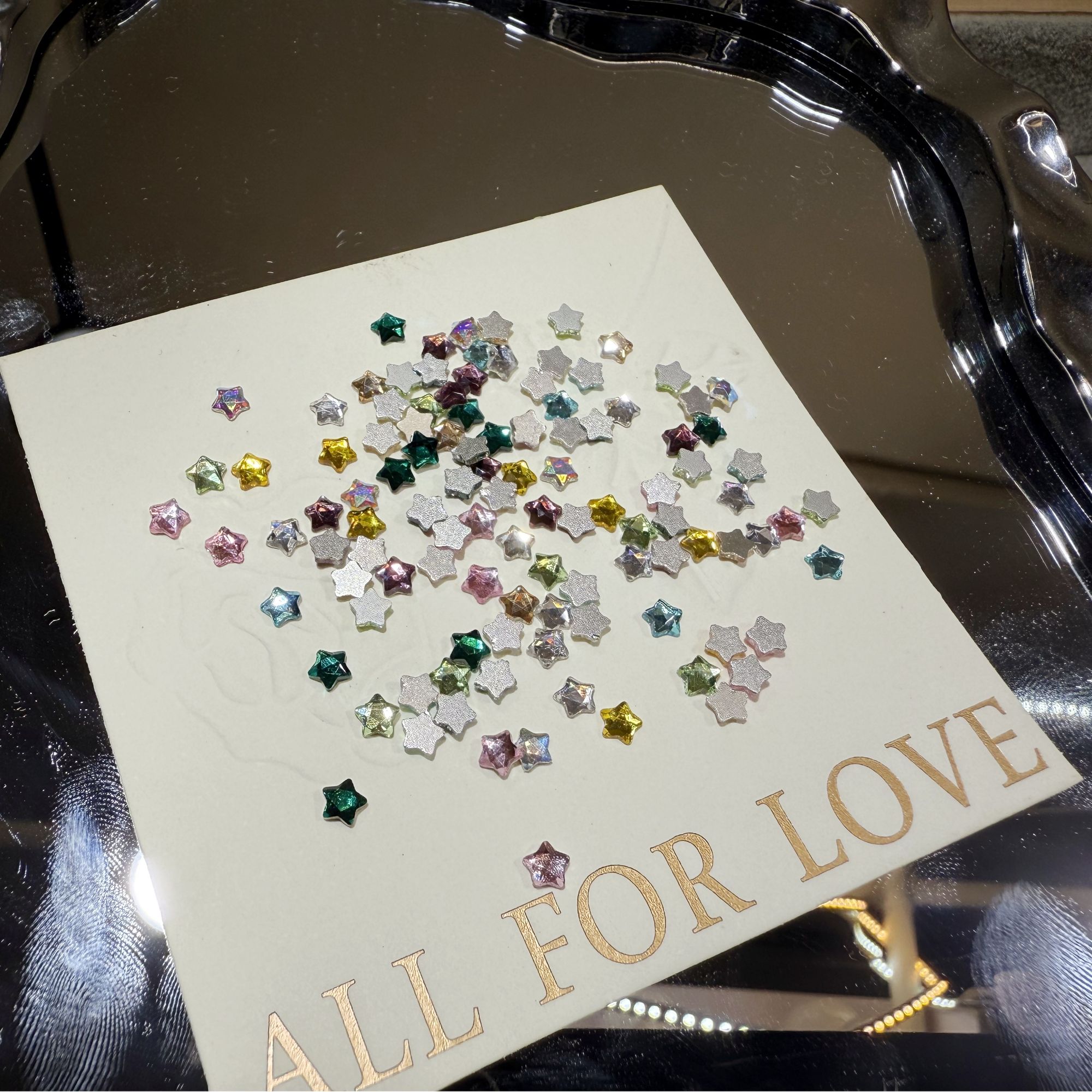 彩色混装迷你号平底异形五角星混合装星星可爱彩色异形平底钻