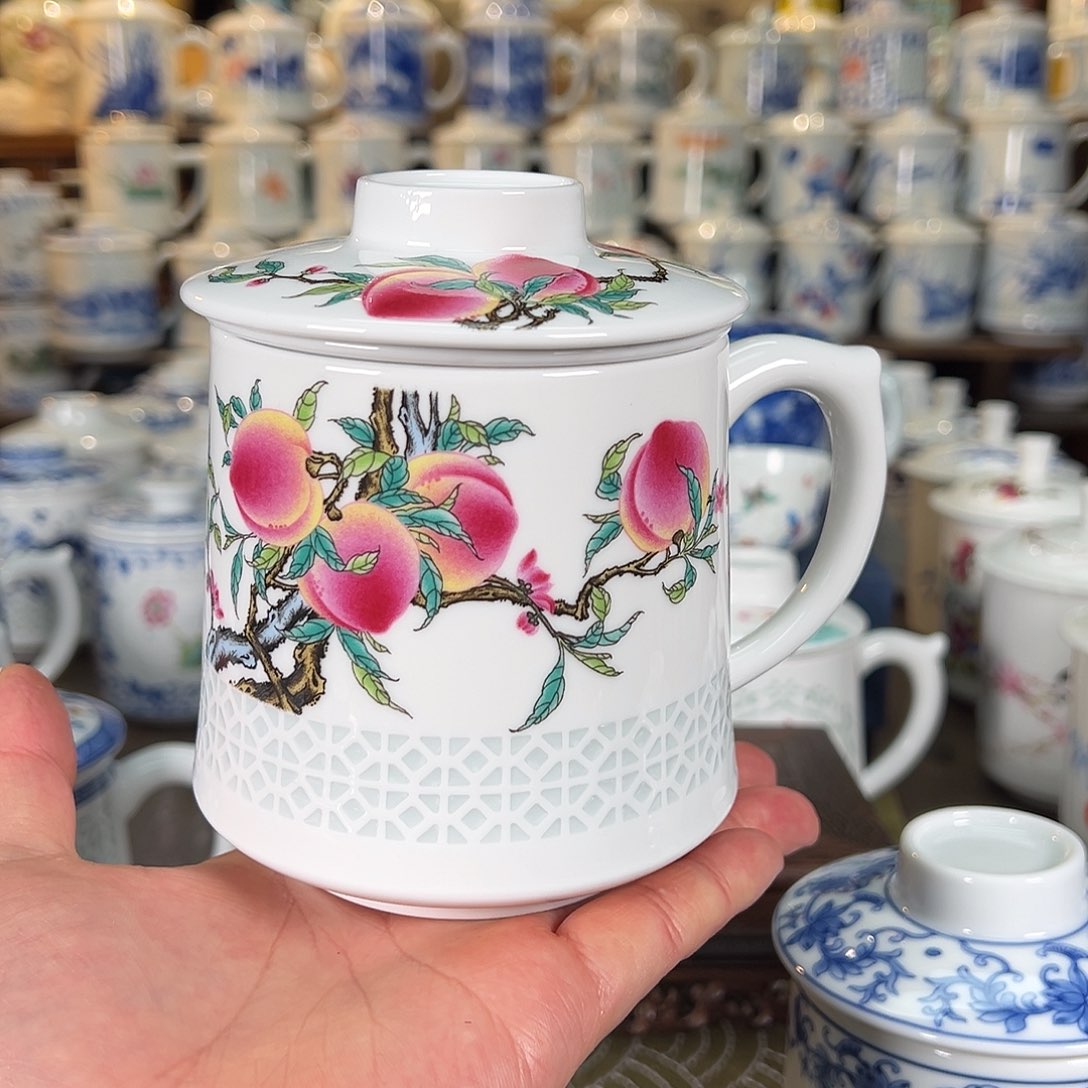 景德镇陶瓷高温办公杯